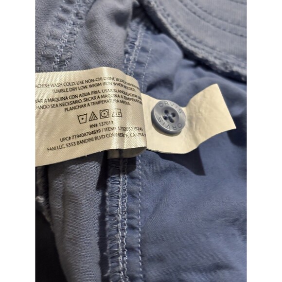 Orvis Women's Large Blue Drawstring Casual Comfort Shorts Back Pockets EUC - Picture 7 of 8